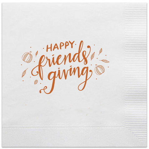 happy Friendsgiving napkins