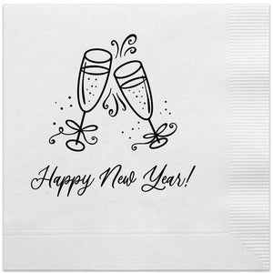 happy new year napkins