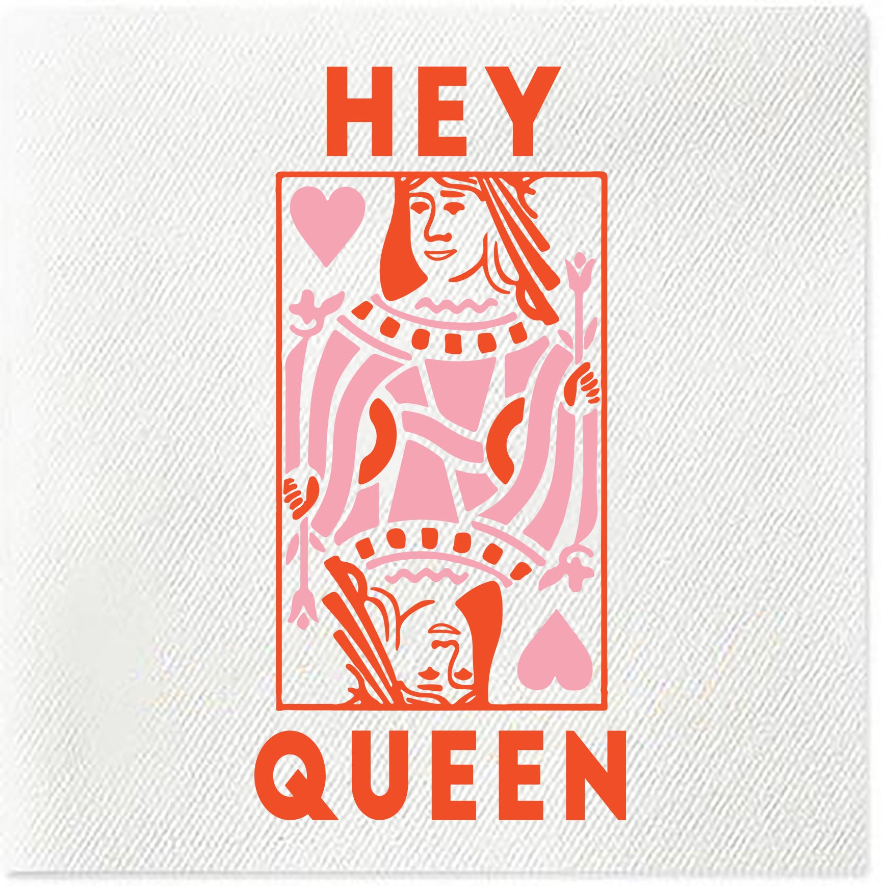 hey queen cocktail napkins