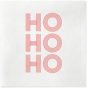 Ho Ho Ho Christmas cocktail napkins