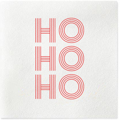 Ho Ho Ho Christmas cocktail napkins