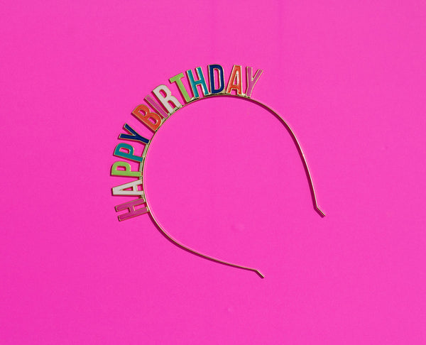 happy birthday headband