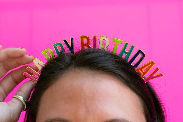 happy birthday headband