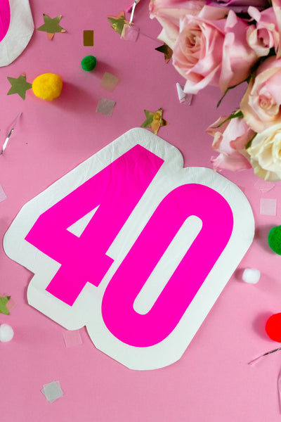 40th birthday napkins