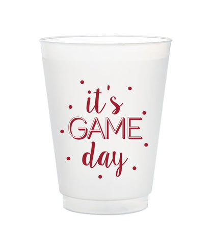 it's game day cups crimson