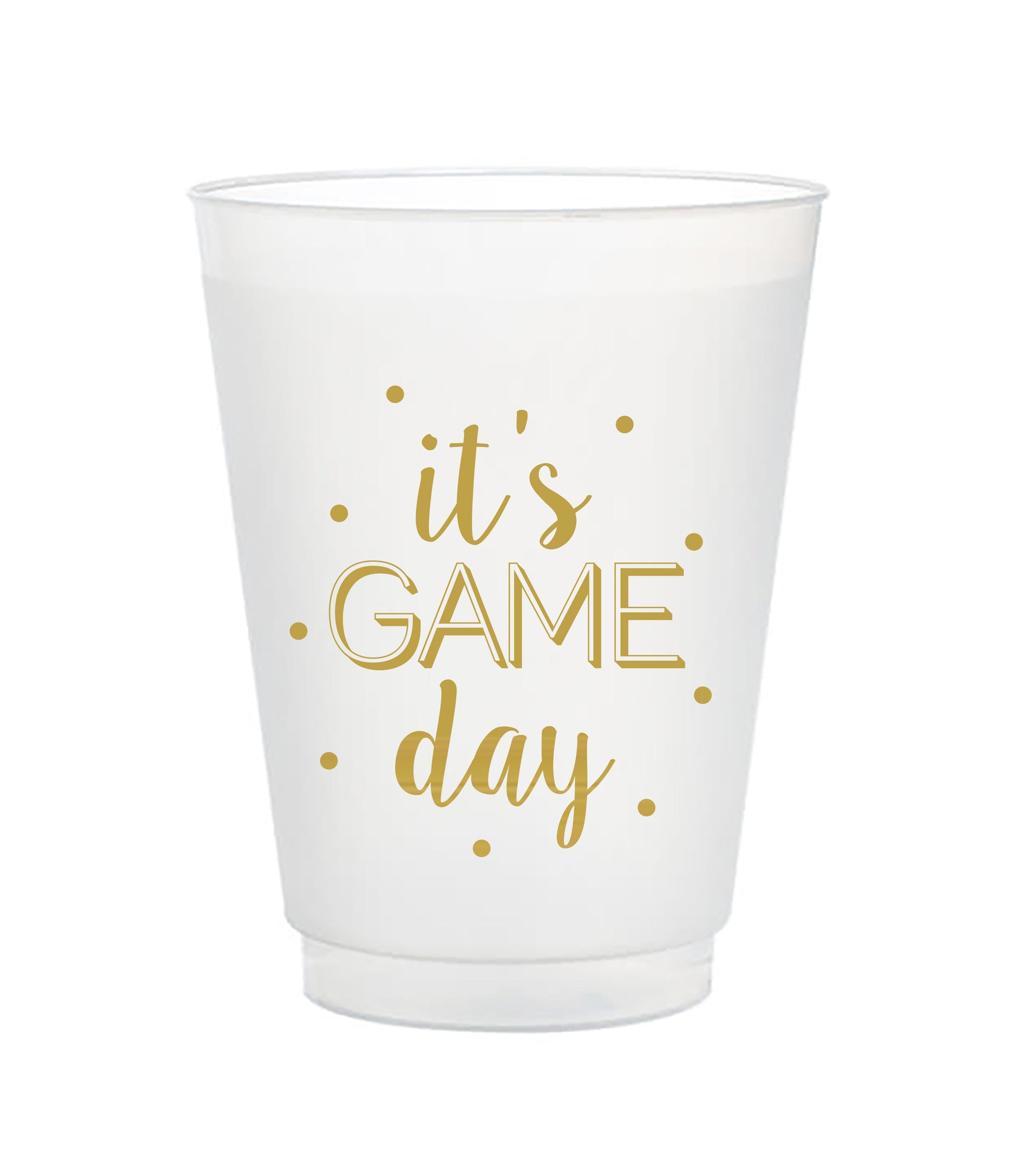 it's game day cups 