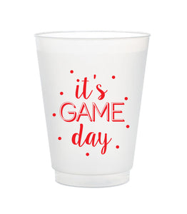 it's game day red frost flex cups