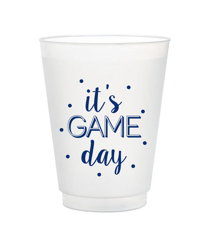 it's game day navy frost flex cups 