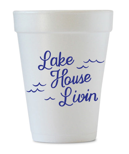 lake house styrofoam cups
