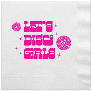 let's disco girls napkins