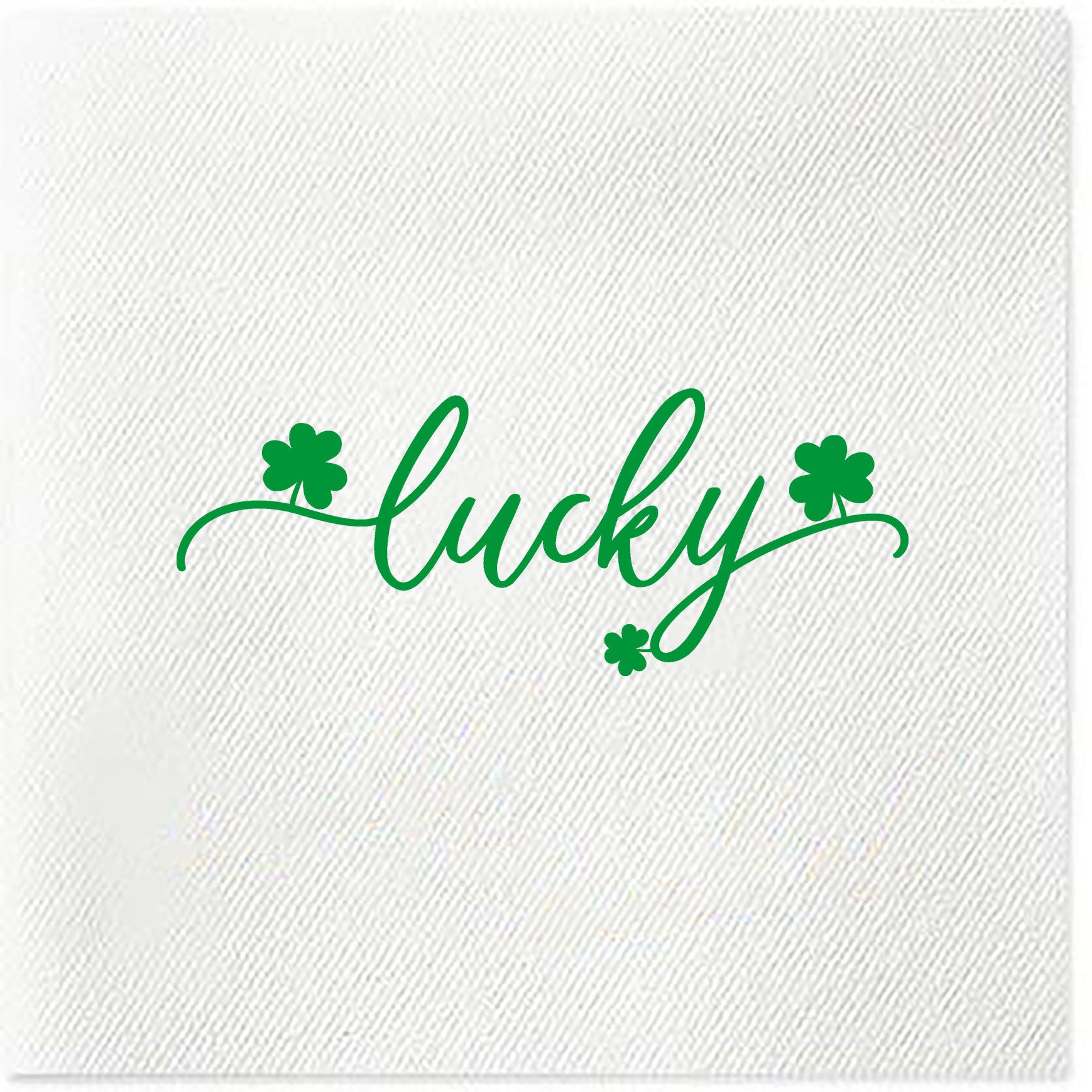 lucky shamrock napkins