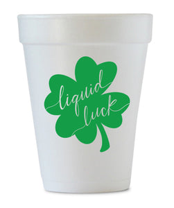 shamrock st. patrick's day cups