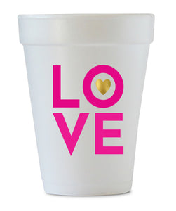 love foam styrofoam cups