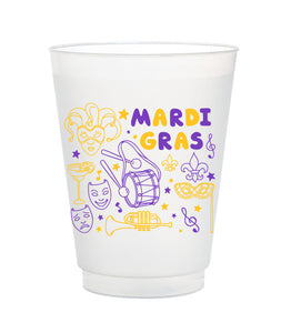 mardi gras cups