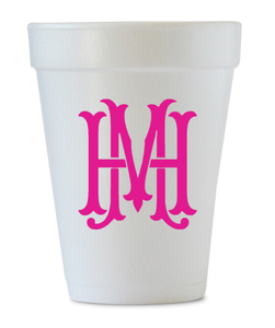 monogram-styrofoam-cups