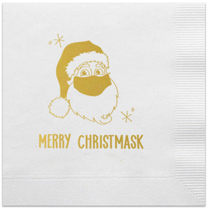 covid christmas napkins