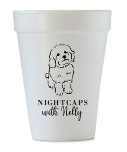 personalized dog styrofoam cups