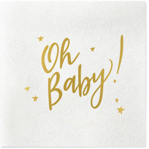 oh baby gold napkins