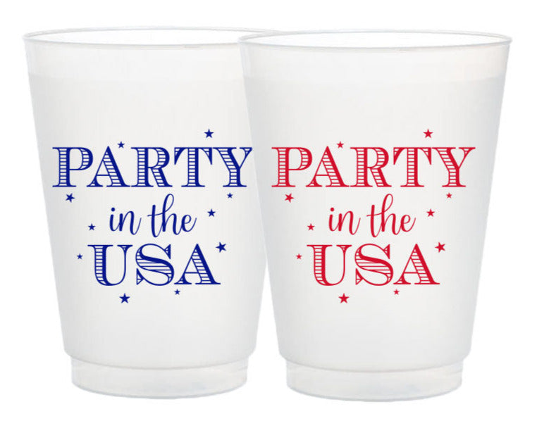 party in the USA cups