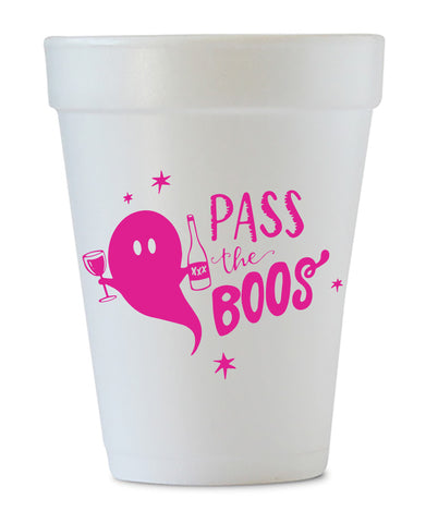 pass the boos pink styrofoam
