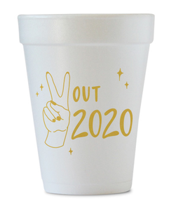peace out 2020 styrofoam