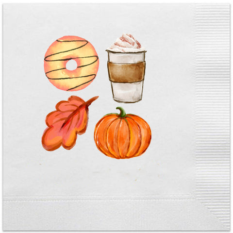 pumpkin spice napkins