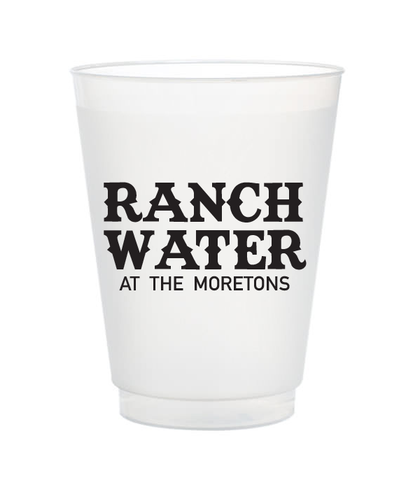 ranch water personalized cups
