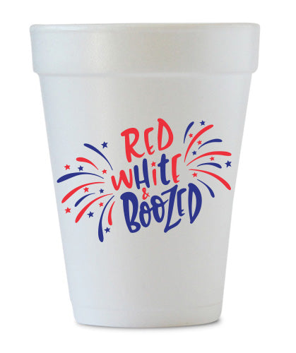 4th of july styrofoam cups