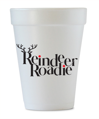 reindeer roadie styrofoam cups