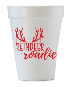 reindeer roadie styrofoam cup
