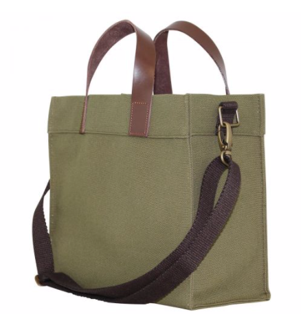 olive mini monogram canvas tote