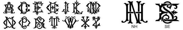 Monogram Cocktail Napkins