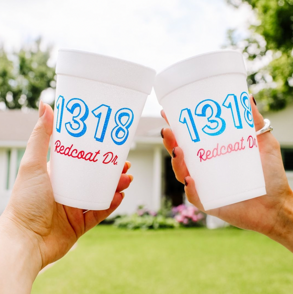 100 Custom Styrofoam Cups (24oz)