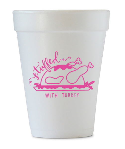 thanksgiving styrofoam cups