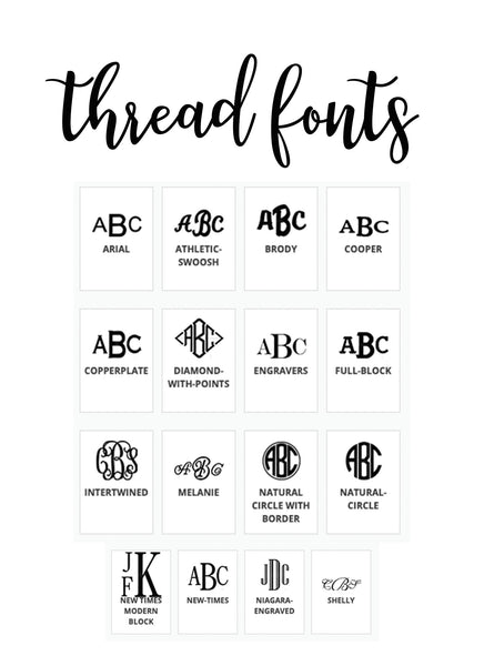 monogram thread fonts 
