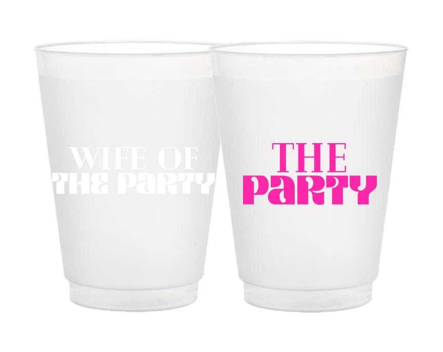 wife of the party and the party cups