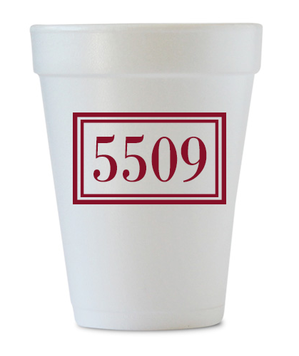 customized address cups