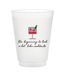 it's beginning to look a lot like cocktails frost flex cups
