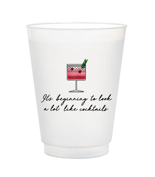 it's beginning to look a lot like cocktails frost flex cups