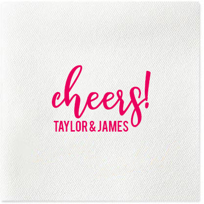 engagement custom cocktail napkins