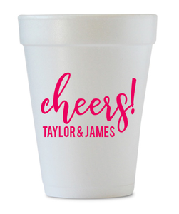 custom engagement styrofoam cups