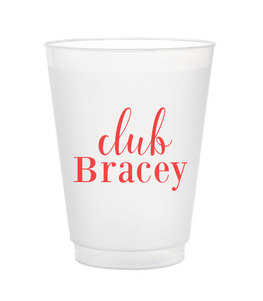 Club Last Name Frost Flex Cups