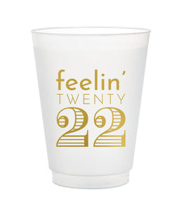 feelin' 2022 frost flex New Years cups