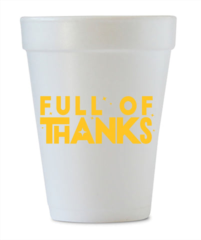 full of thanks thanksgiving cups