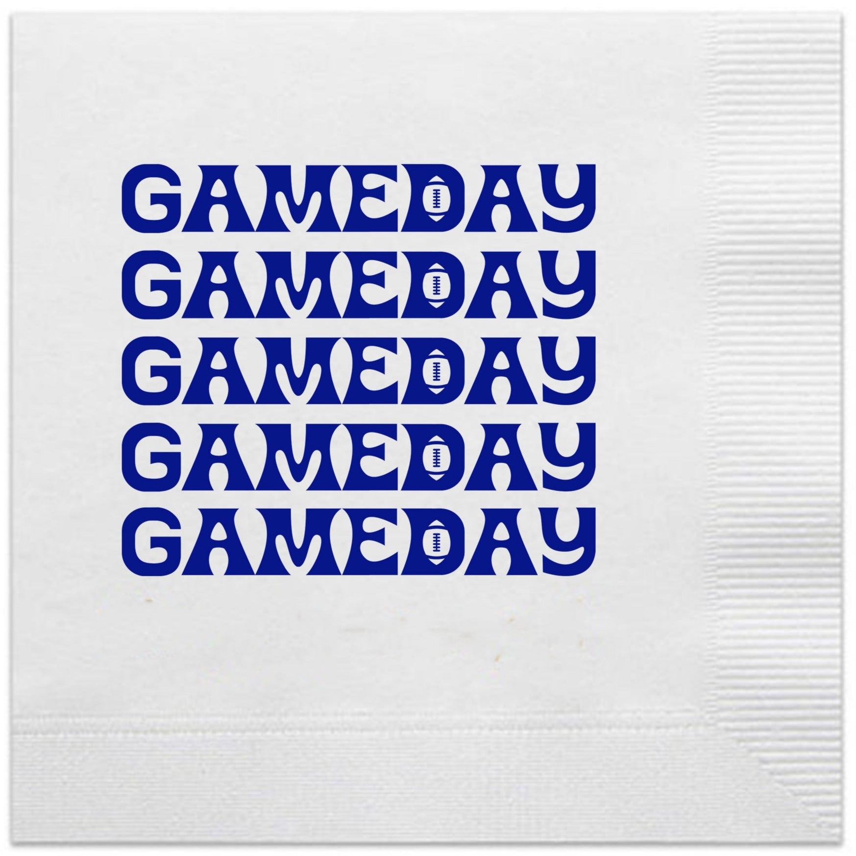gameday napkins blue