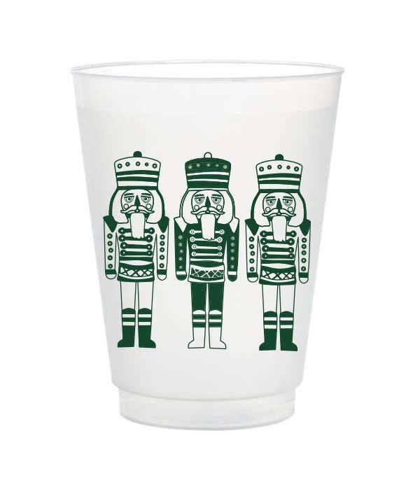 Nutcracker Frost Flex Cups Green Hello Harper