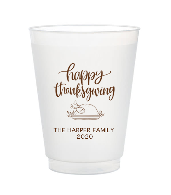 personalized thanksgiving cups