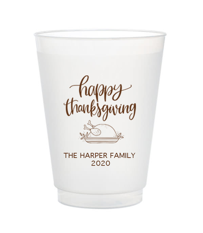 personalized thanksgiving cups