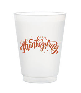 happy thanksgiving frost flex cups