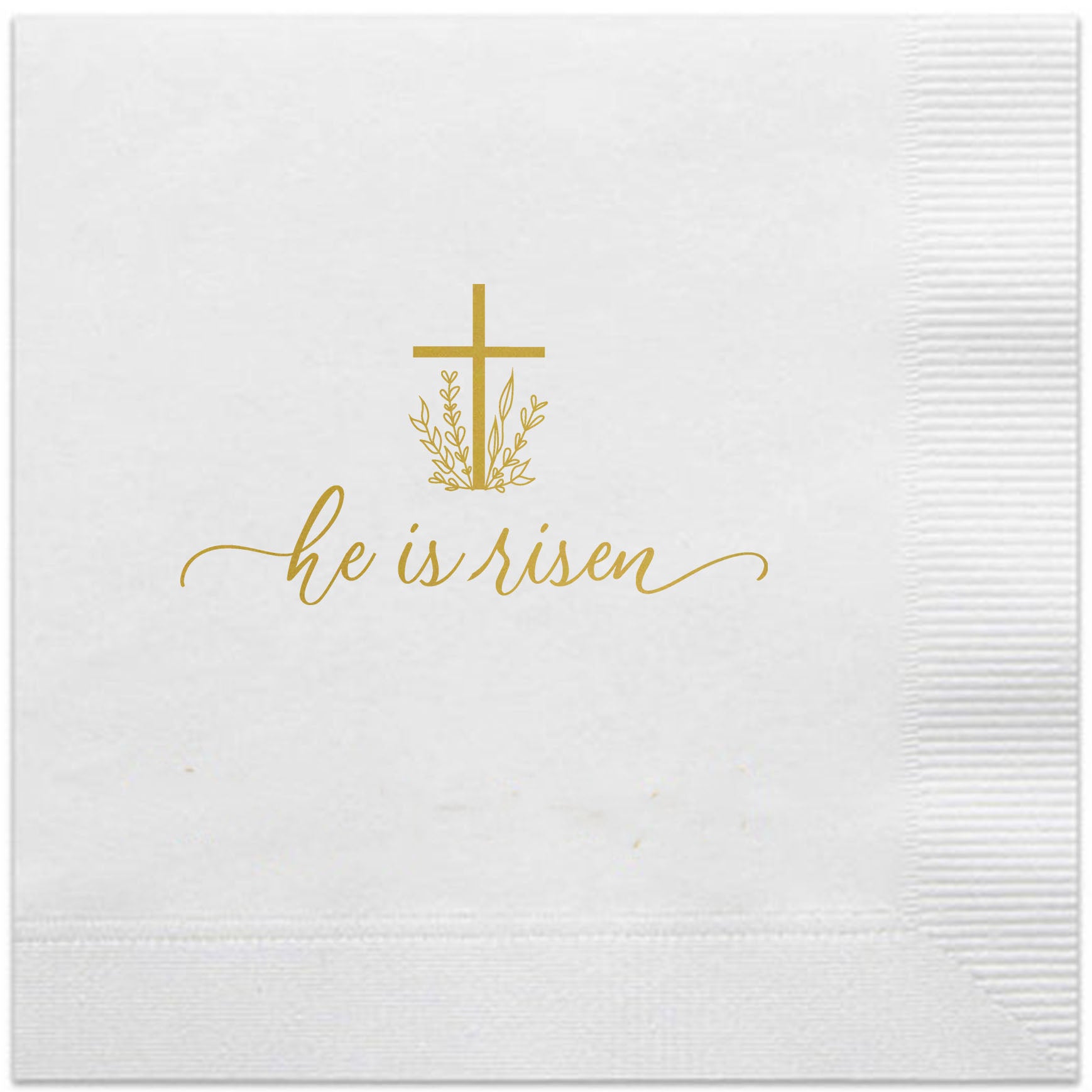 he is risen cocktial easter napkins